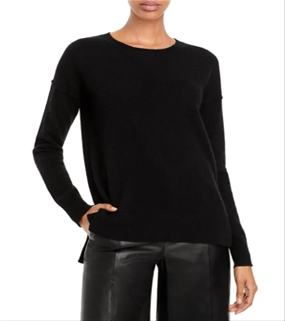 Aqua Cashmere High Low Cashmere Sweater Black Size M sold by Leota