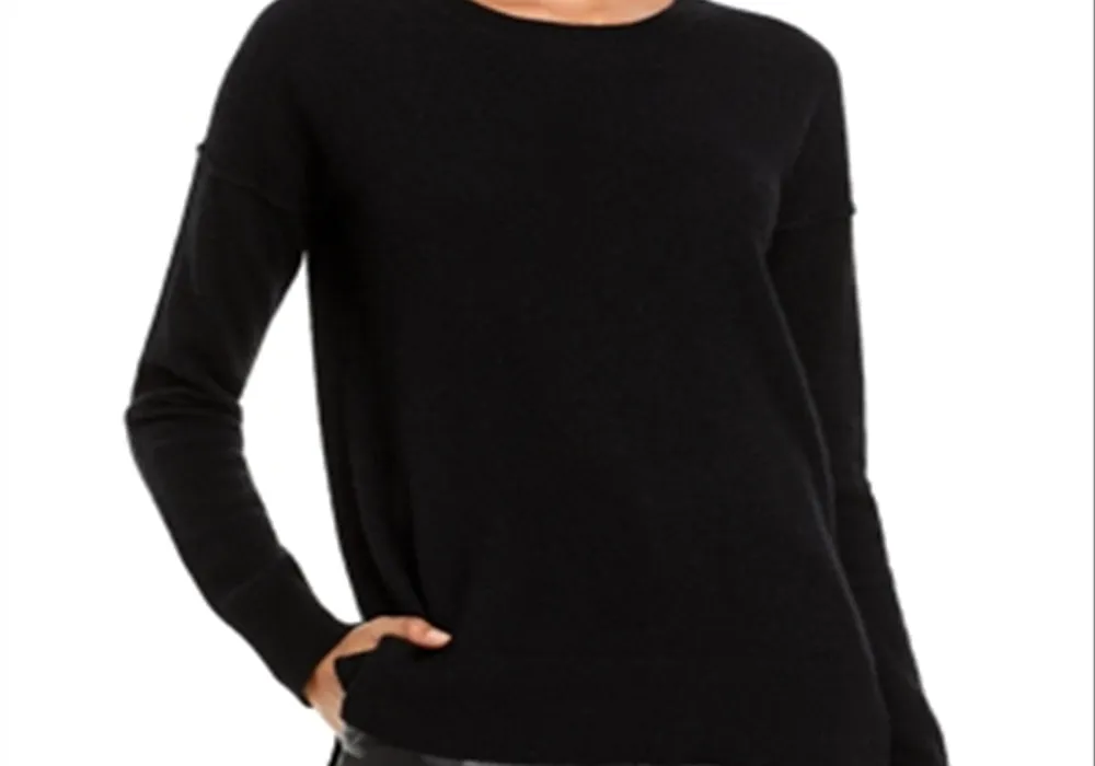 Aqua Cashmere High Low Cashmere Sweater Black Size M sold by Leota product image thumbnail 2