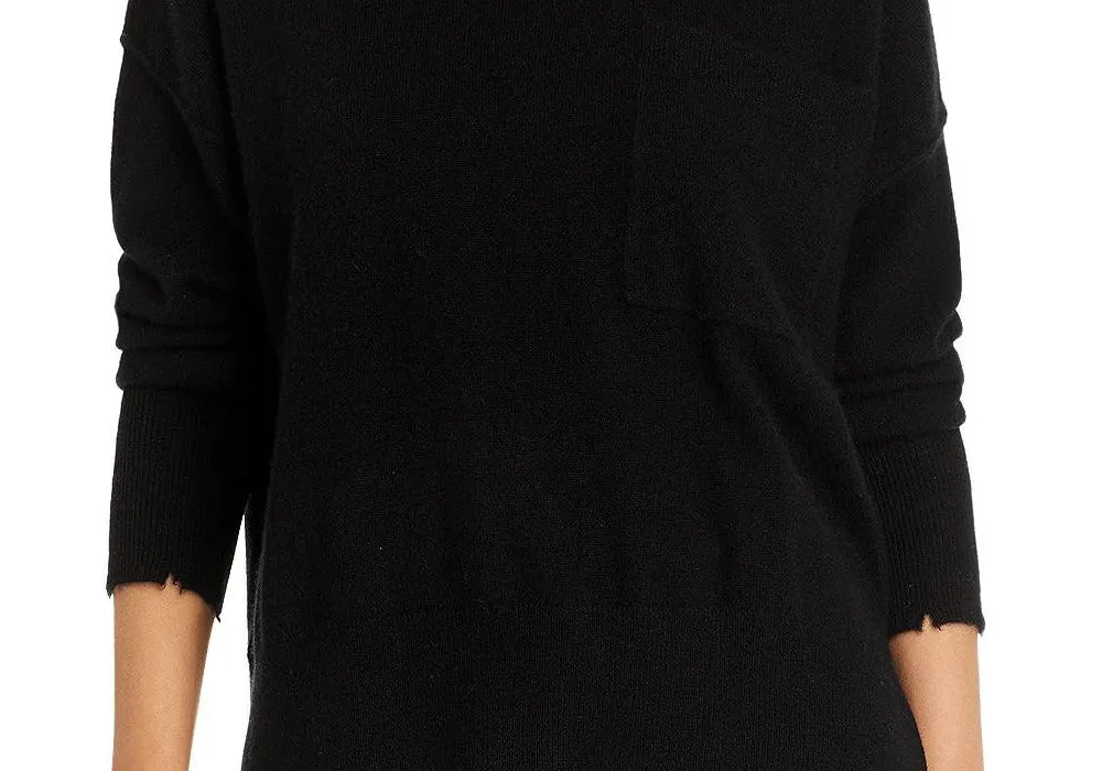 Aqua Distressed Cashmere Sweater Black Size XS sold by Leota product image thumbnail 3