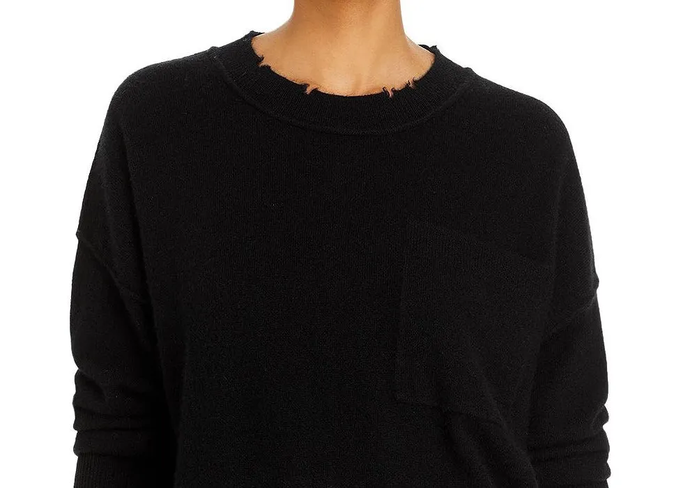Aqua Distressed Cashmere Sweater Black Size XS sold by Leota product image thumbnail 2
