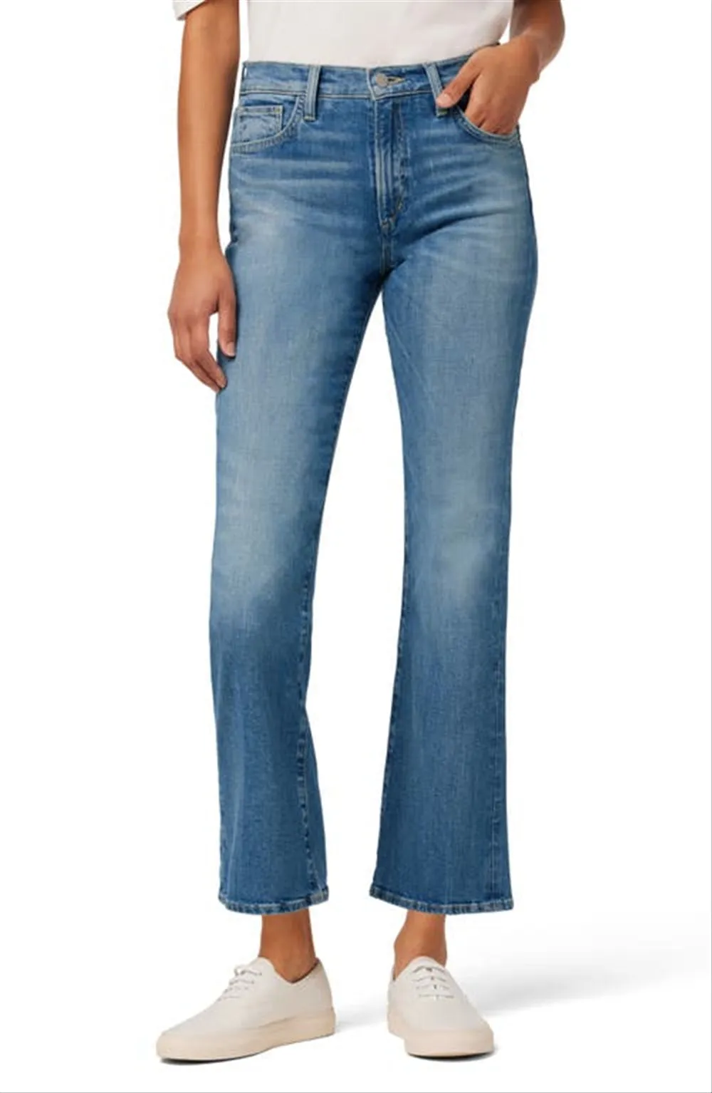 Joe's Jeans Women's The Callie Mid Rise Ankle Straight Jeans Blue Size 27 sold by Leota product image thumbnail 4
