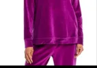 Wilt Velour Raglan Sweatshirt Pink sold by Leota