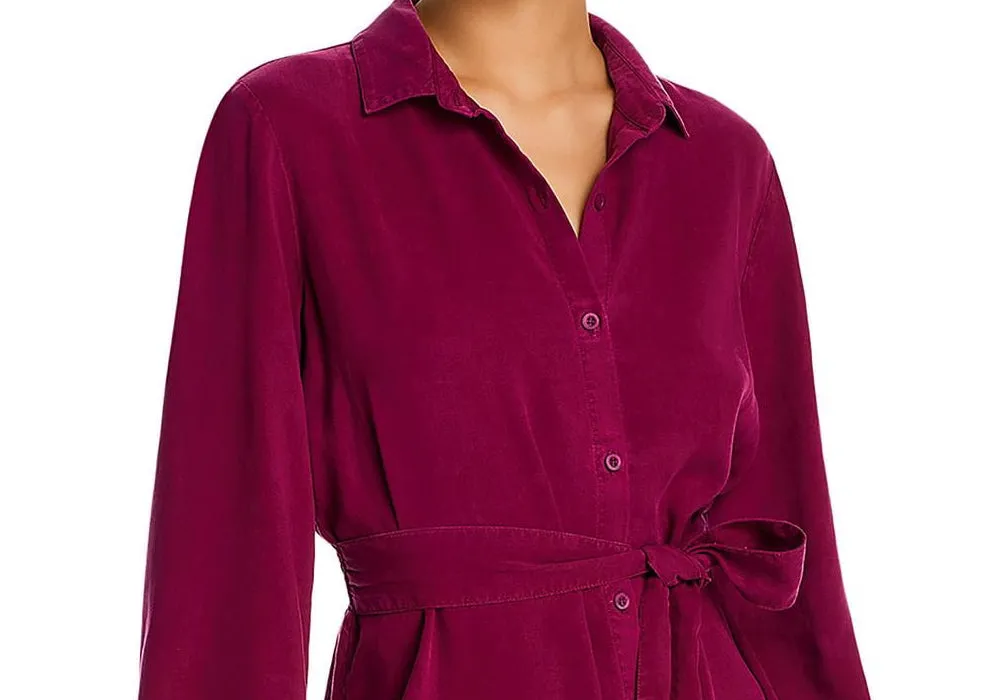 Bella Dahl Belted Mini Shirt Dress Pink Size XS sold by Leota product image thumbnail 2