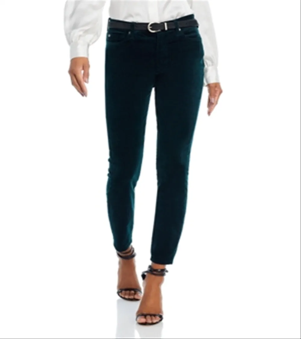 7 For All Mankind High Rise Ankle Skinny Jeans Hunter Green Size 31 sold by Leota product image thumbnail 4