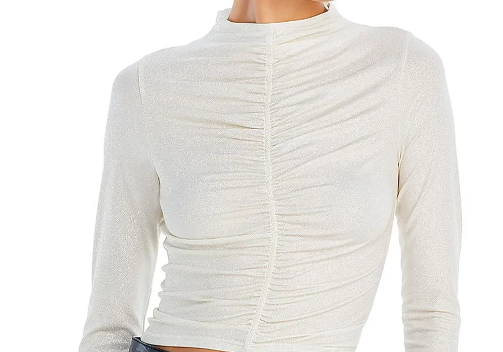 Fore Glitter Ruched Top Size XS sold by Leota product image thumbnail 2