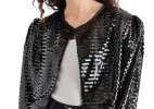 Steve Madden Juliet Cropped Piano Sequin Bolero Black sold by Leota