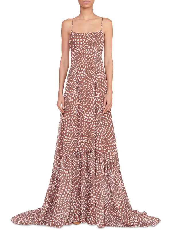 Staud Florence Dress Brown Size L sold by Leota