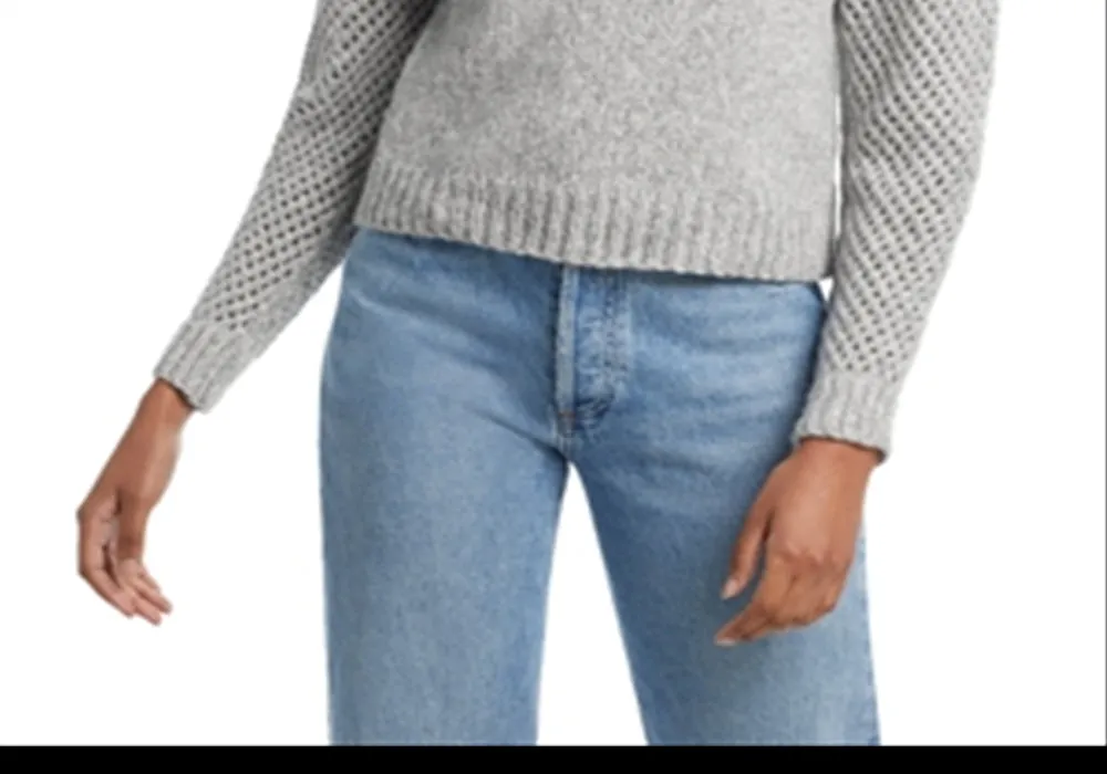 LoveShackFancy Rosie Wool Boat Neck Sweater Gray Size M sold by Leota product image thumbnail 3