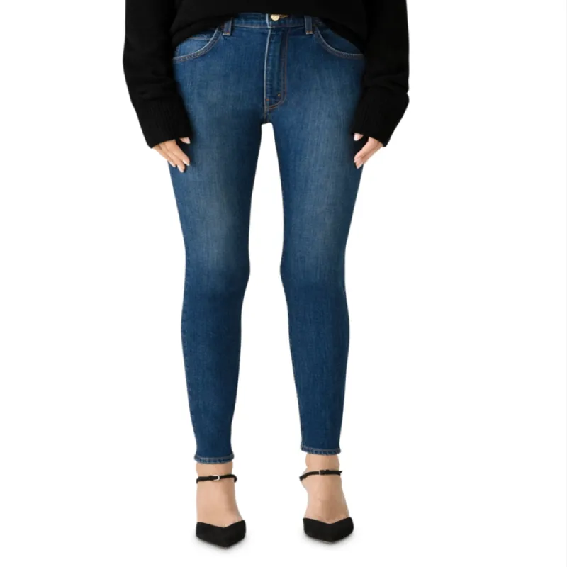 St. John Newport High Rise Skinny Jeans Navy Size 2 sold by Leota