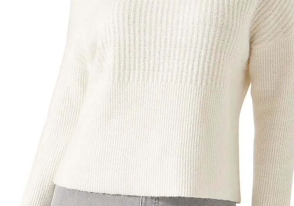 Tommy Bahama Womens Knit Pullover Funnel-Neck Sweater White Size S sold by Leota product image thumbnail 3