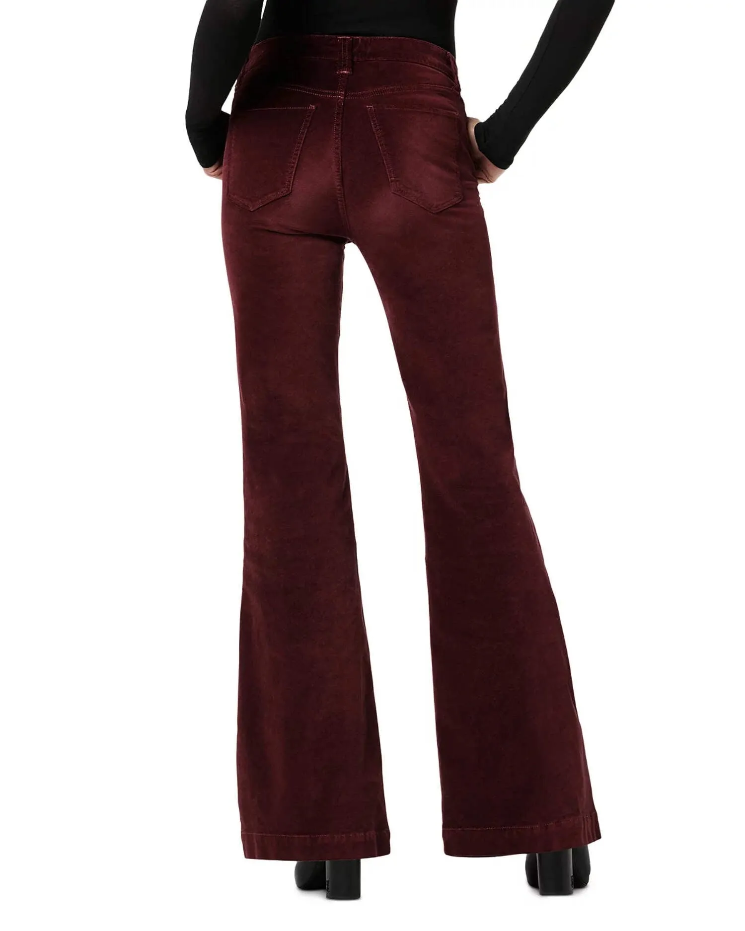 Joe's Jeans The Molly High Rise Flare Leg Pants Burgundy Size 25 sold by Leota product image thumbnail 2