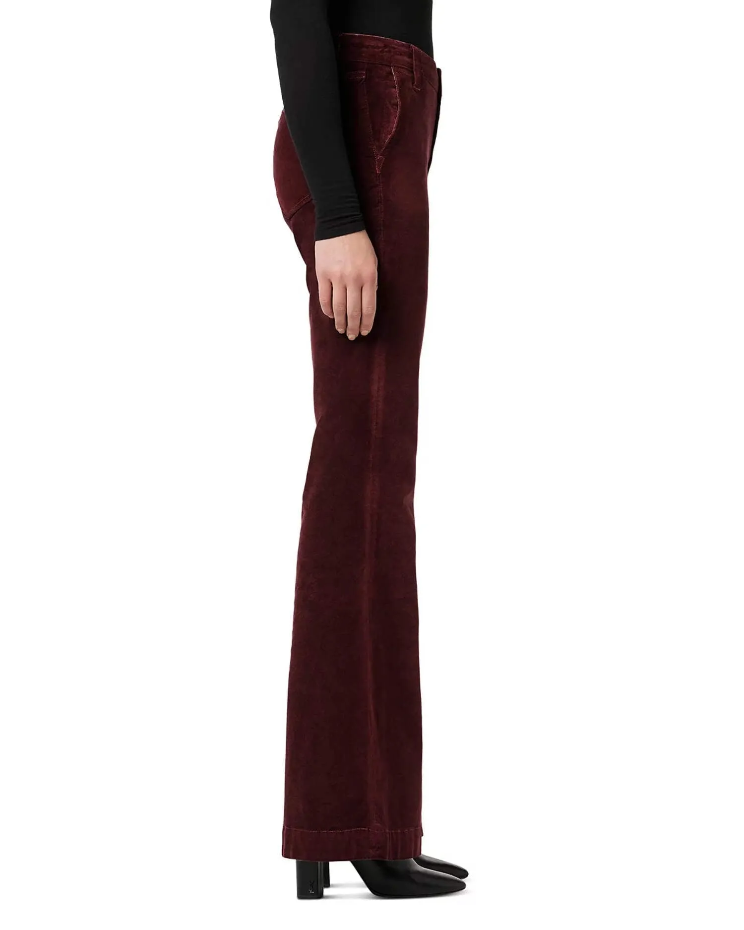 Joe's Jeans The Molly High Rise Flare Leg Pants Burgundy Size 25 sold by Leota product image thumbnail 3