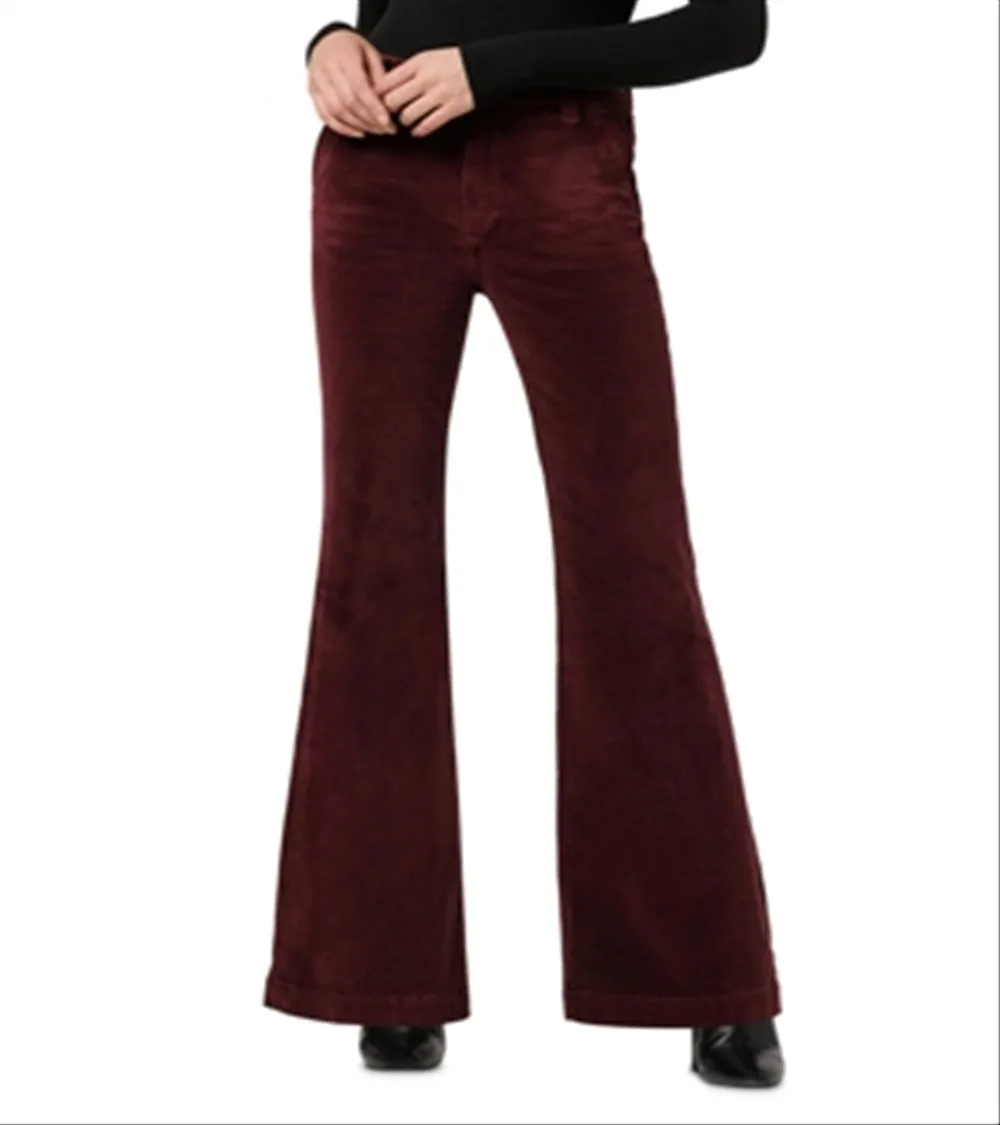 Joe's Jeans The Molly High Rise Flare Leg Pants Burgundy Size 25 sold by Leota product image thumbnail 4