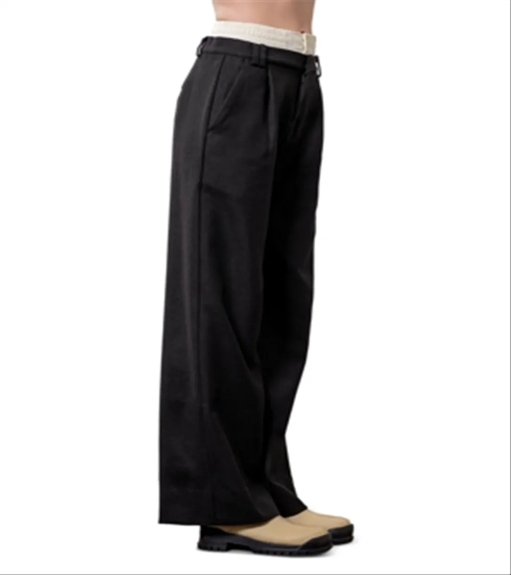 Moon River Layered Waistband Pants Black sold by Leota product image thumbnail 4