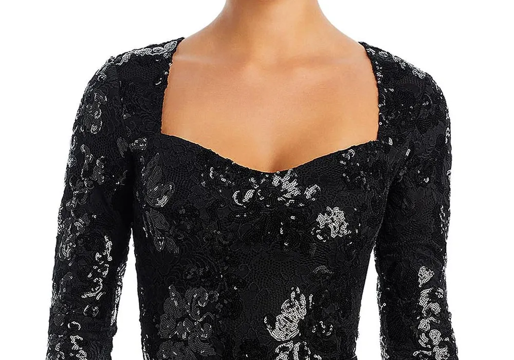 Fore Sequin Lace Bodysuit Black Size S sold by Leota product image thumbnail 2
