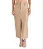 Steve Madden Avani Faux Leather Maxi Skirt Tan Size 2 sold by Leota