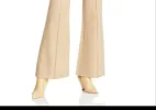 Lvir Flared Pants Beige Size S sold by Leota