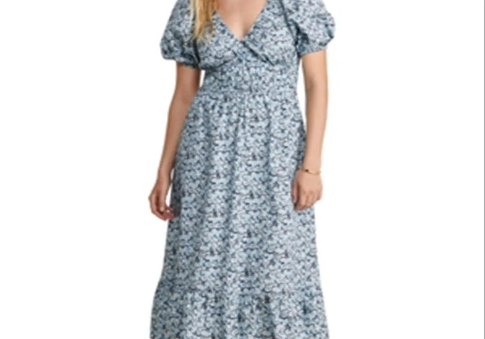 Vineyard Vines Poplin Puff Sleeve Midi Dress sold by Leota product image thumbnail 2