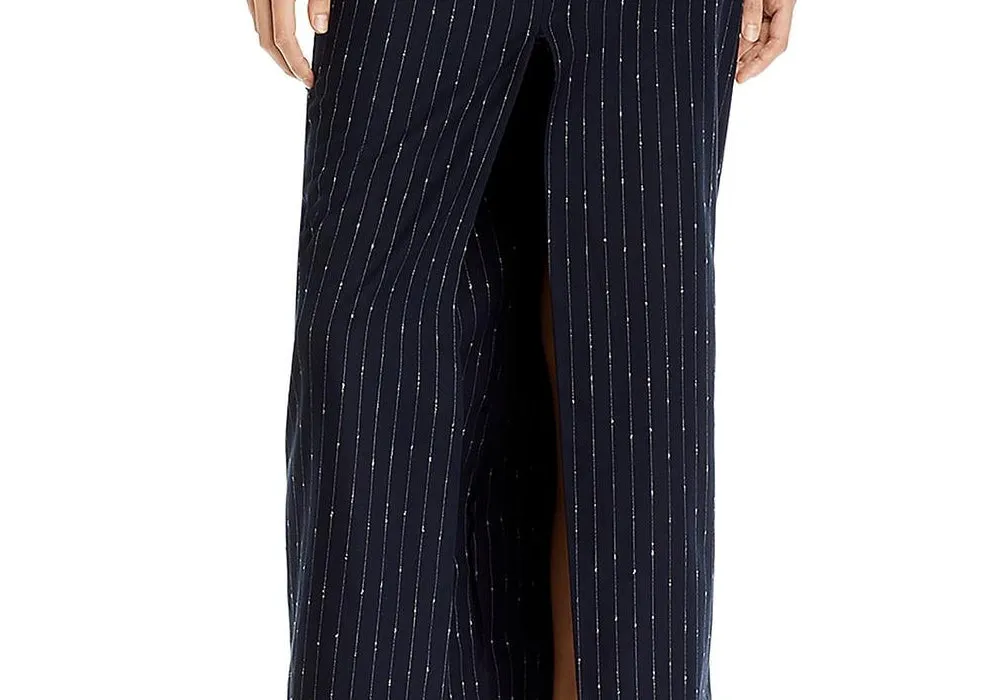 Steve Madden Maaike Pinstriped Maxi Skirt Navy Size M sold by Leota product image thumbnail 3