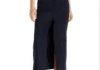 Steve Madden Maaike Pinstriped Maxi Skirt Navy Size M sold by Leota