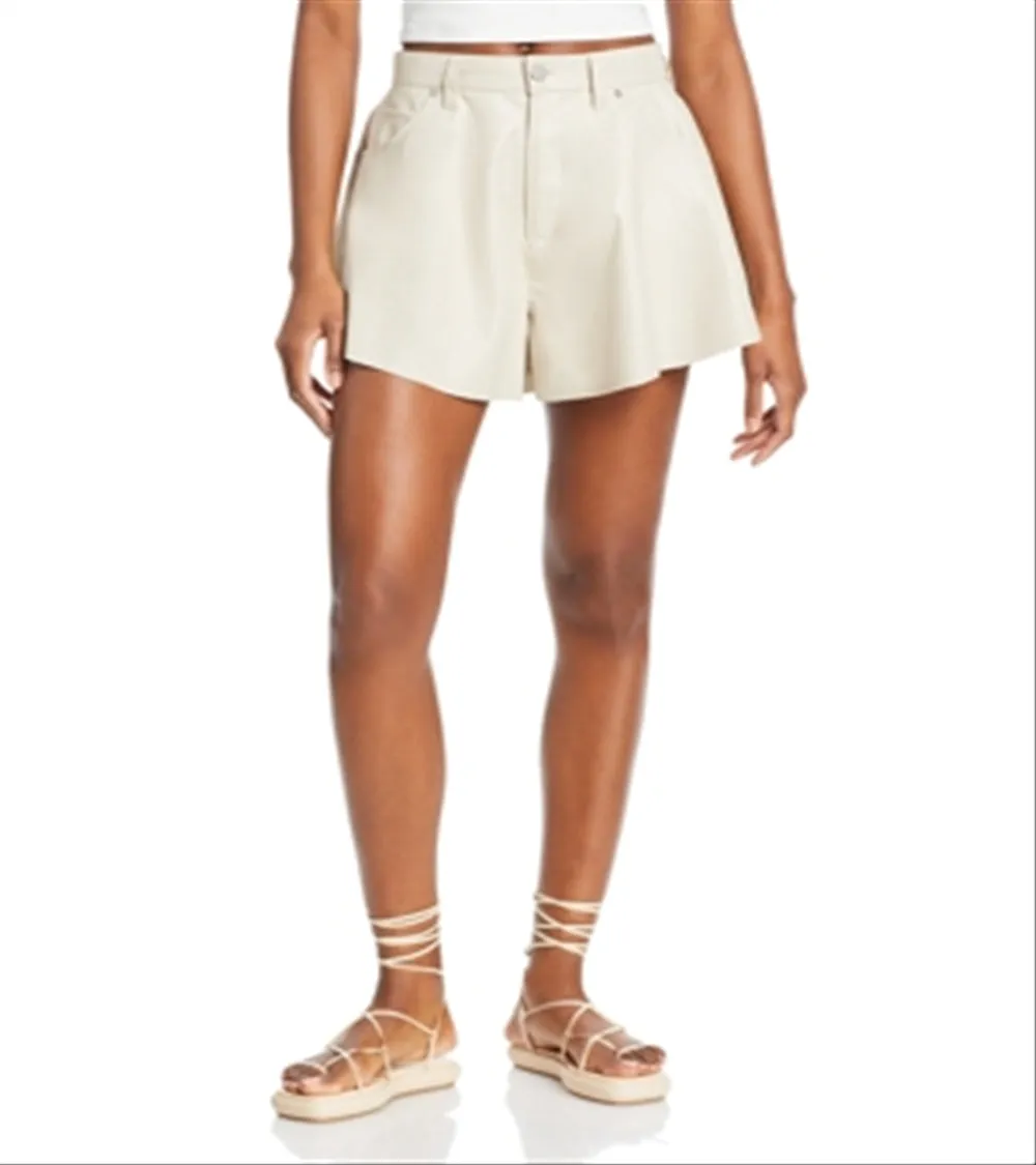 Blanknyc High Waisted Raw Cut Shorts White Size 24 sold by Leota