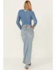 Levi s Women s Premium Ankle Column Denim Skirt Light Wash Blue sold by Leota