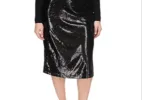 Michael Michael Kors Sequin Midi Skirt sold by Leota