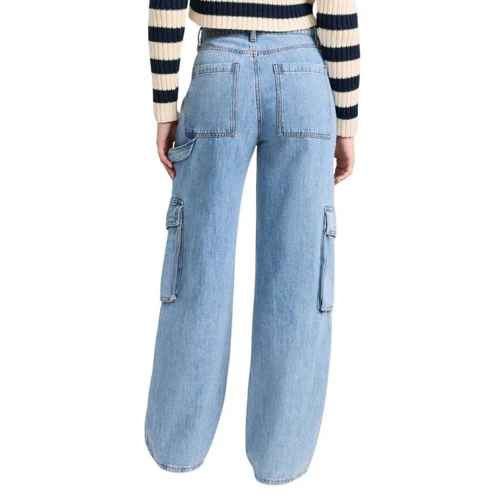 Blanknyc High Rise Wide Leg Cargo Jeans in All Heart Blue sold by Leota product image thumbnail 2