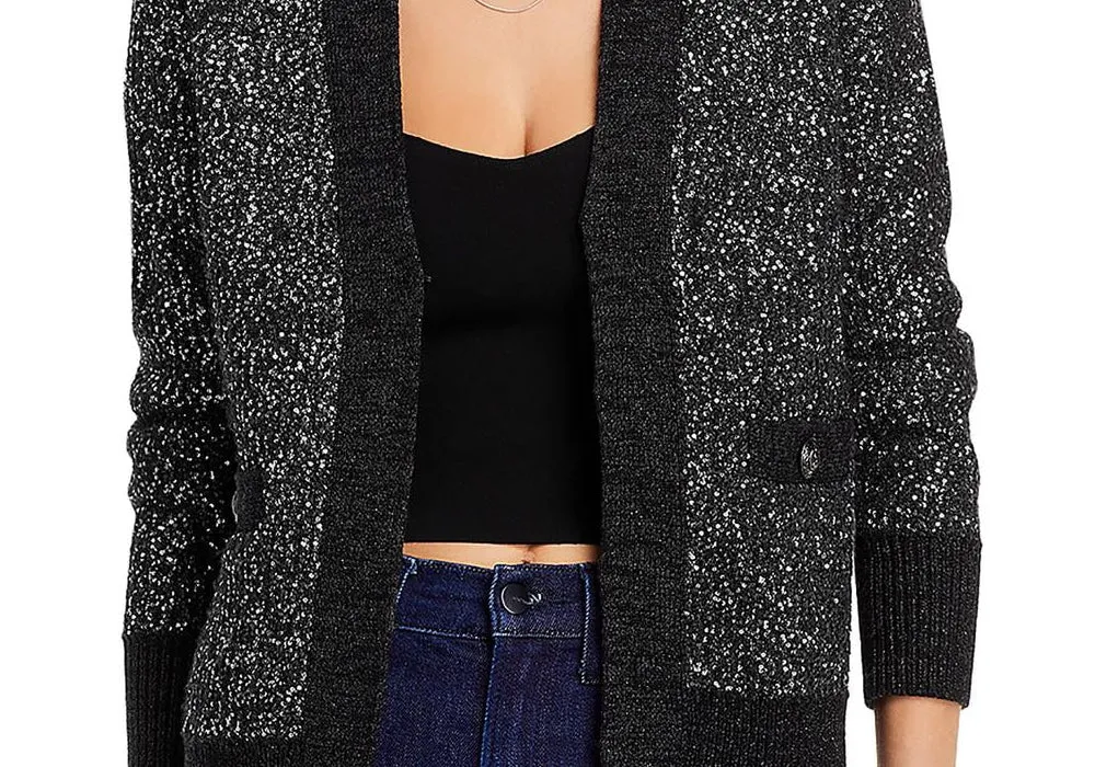L'Agence Jinny Sequin Cardigan Sweater Black sold by Leota product image thumbnail 3