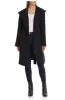 Avec Les Filles Hooded Wrap Coat in Black , Size X-Large Black sold by Leota