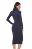 L.NY Ribbed Turtleneck Long Sleeve Dress sold by Leota