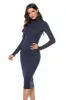 L.NY Ribbed Turtleneck Long Sleeve Dress sold by Leota