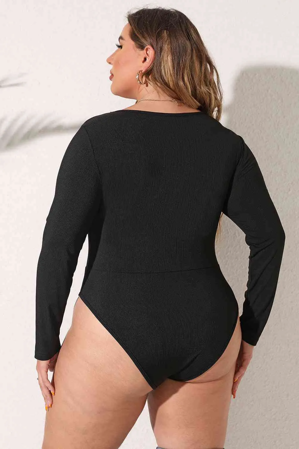 L.NY Plus Size Round Neck Long Sleeve Bodysuit sold by Leota product image thumbnail 2