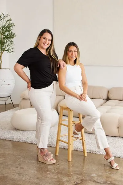 L.NY Mini Mia Full Size Tummy Control High Waist Raw Hem Jeans sold by Leota product image thumbnail 2