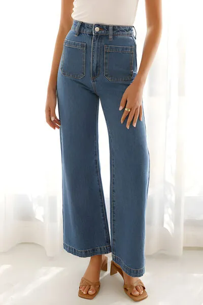 L.NY High Waist Bootcut Jeans with Pockets sold by Leota