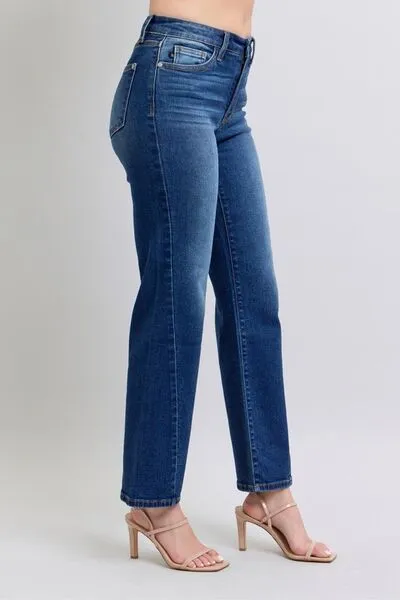 L.NY Judy Blue Full Size Side Seam Detail Straight Jeans with Pockets sold by Leota product image thumbnail 3