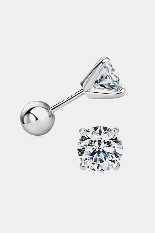 2 Carat Moissanite 925 Sterling Silver Stud Earrings sold by Leota