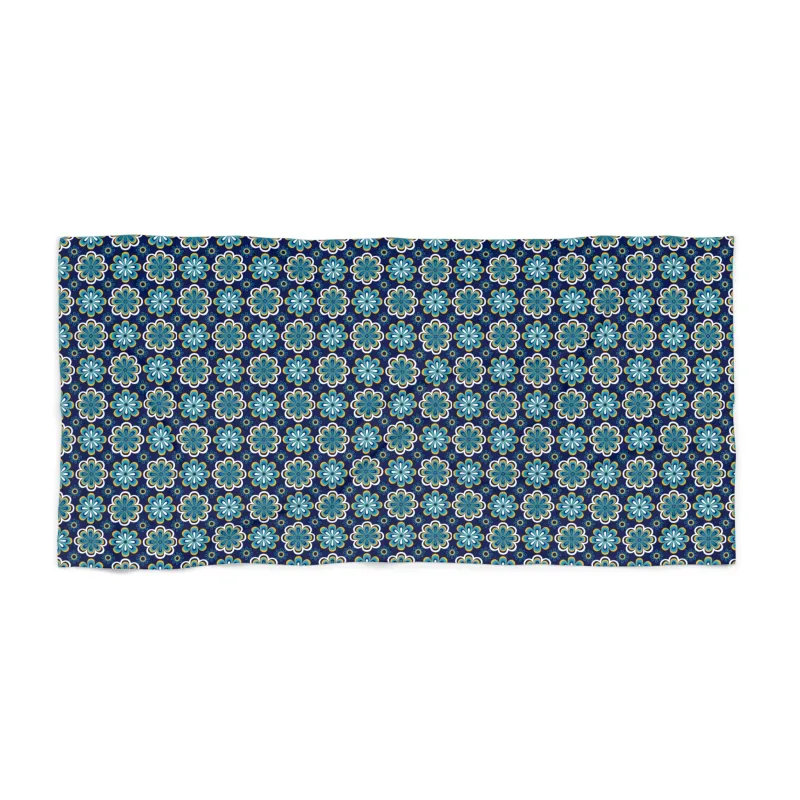 Leota Beach & Bath Towel in Retro Pool sold by Leota