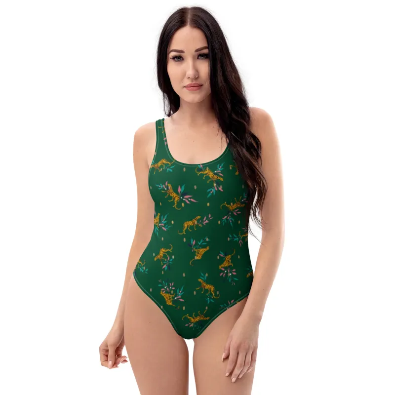 Leota Jenny Swimsuit in Lucky Cheetah sold by Leota
