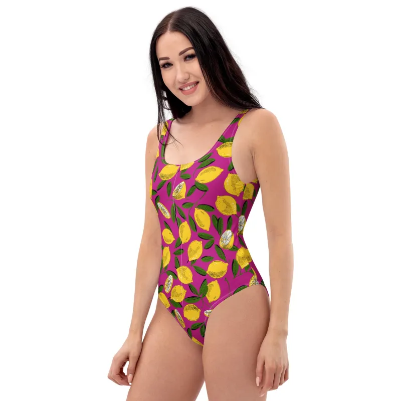 Leota Jenny Swimsuit in Limoncello sold by Leota