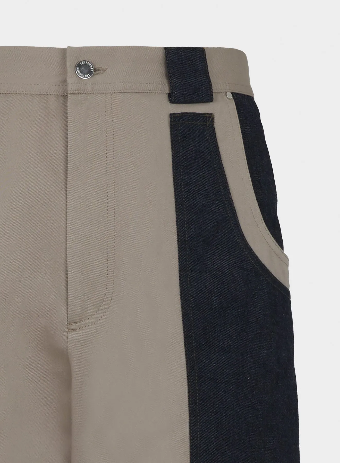 CARGO PANTS WITH DENIM POCKETS sold by Les Hommes product image thumbnail 2