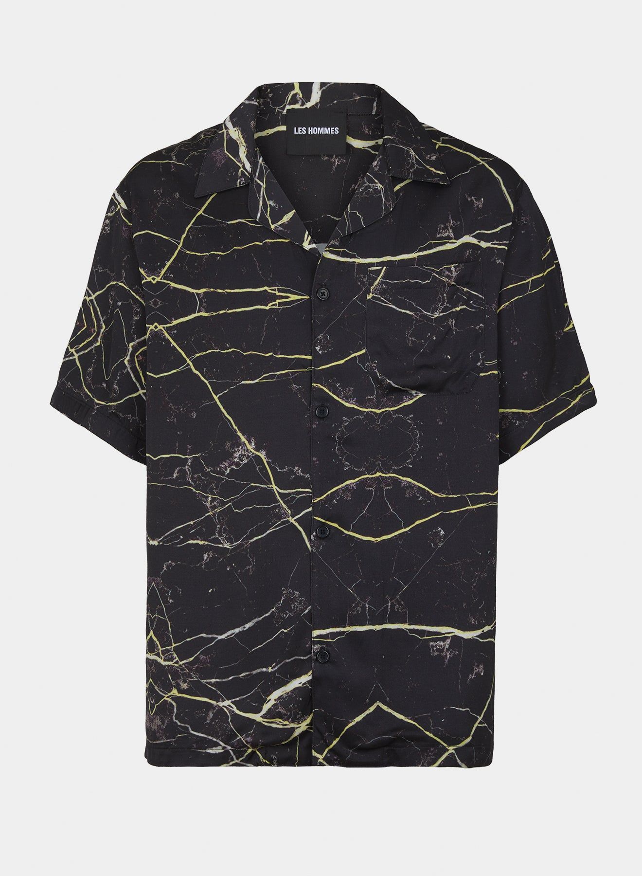 Shirt allover marble viscose sold by Les Hommes