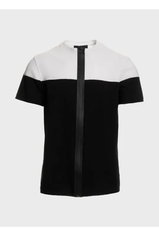 Ts full zip bi-colour piquette + jersey sold by Les Hommes