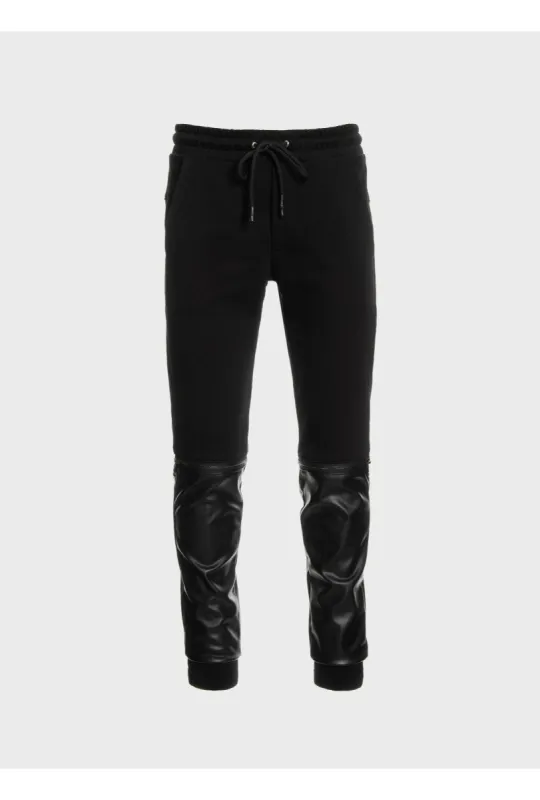 Jogshorts with cordura and eco leather lower sold by Les Hommes