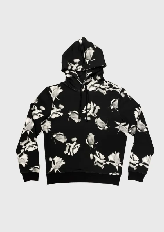 Hooide with Roses all over print sold by Les Hommes