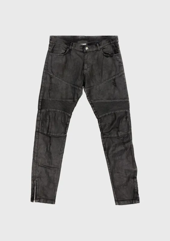 Coated jeans sold by Les Hommes