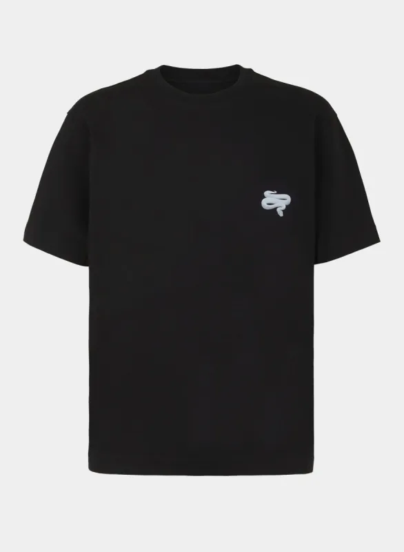 T-shirt snake back print jersey sold by Les Hommes