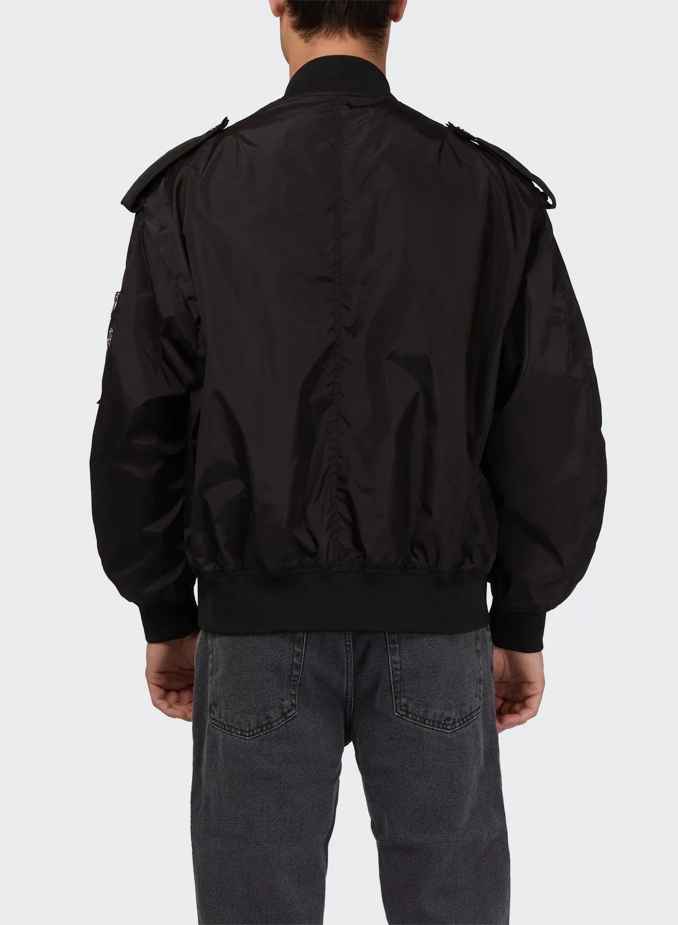 BOMBER WITH DOUBLE FRONT ZIPS AND SIDE POCKETS sold by Les Hommes product image thumbnail 3