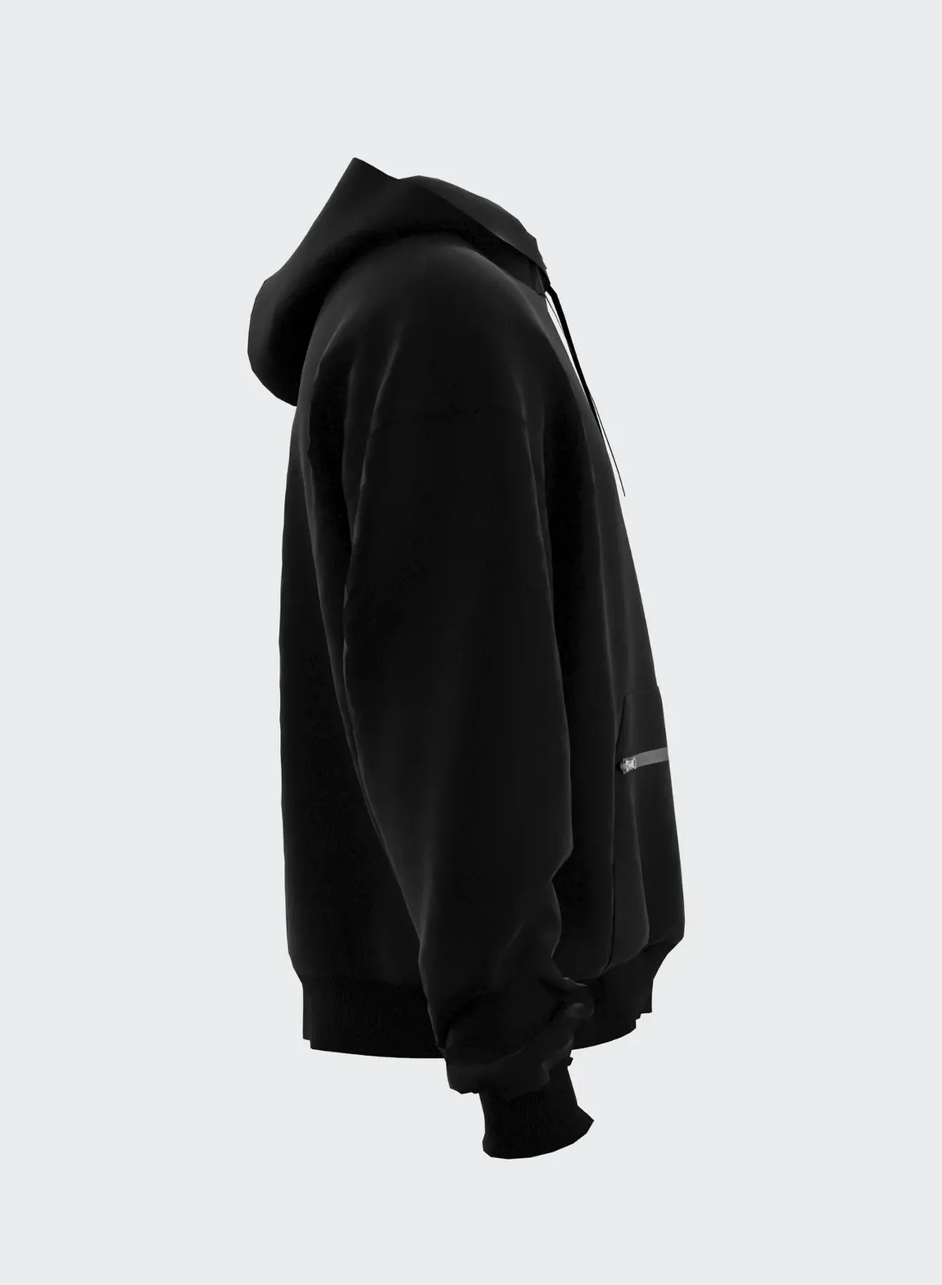 CROPPED HOODIE ZIP POCKET sold by Les Hommes product image thumbnail 4