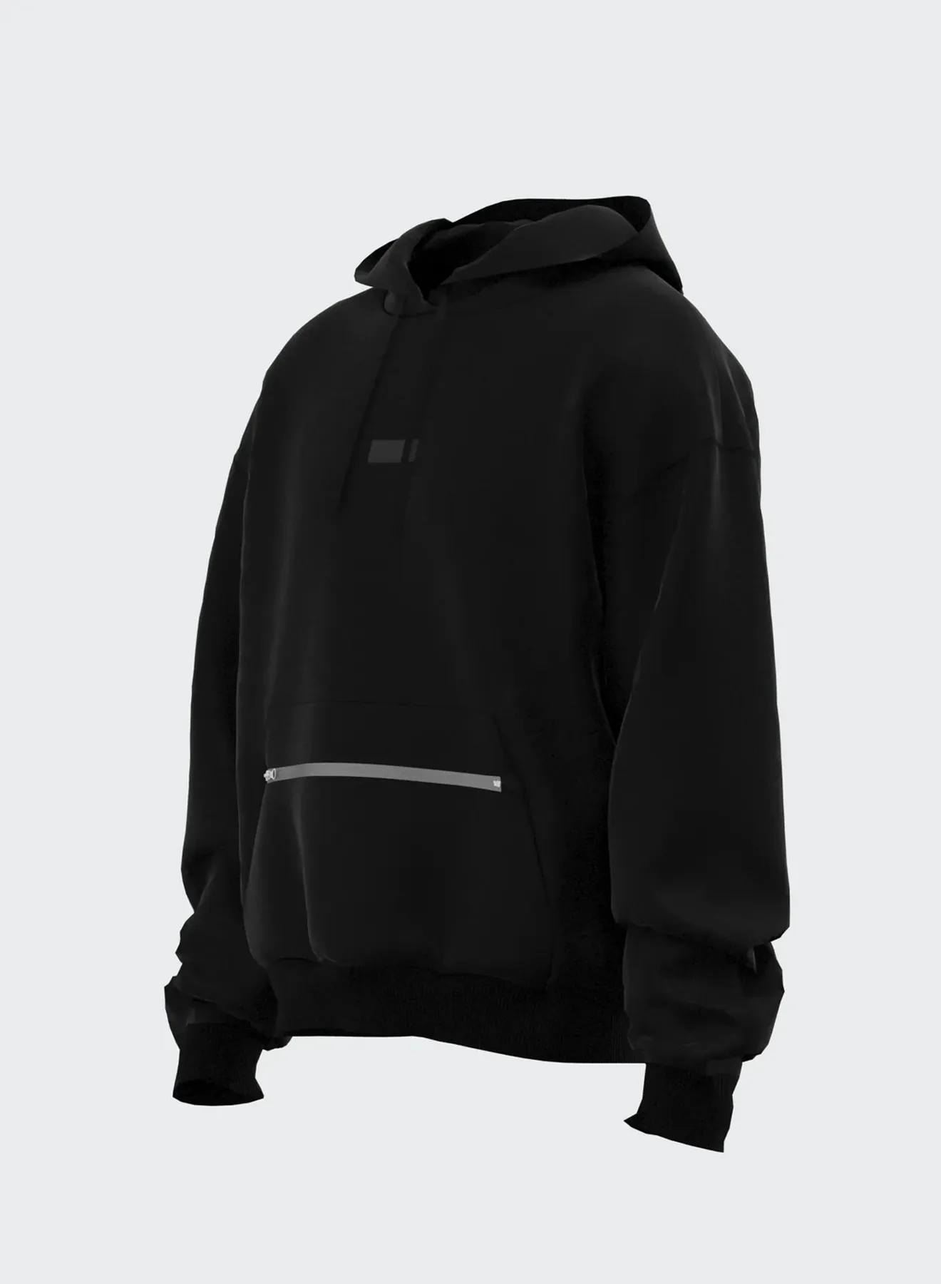 CROPPED HOODIE ZIP POCKET sold by Les Hommes product image thumbnail 2